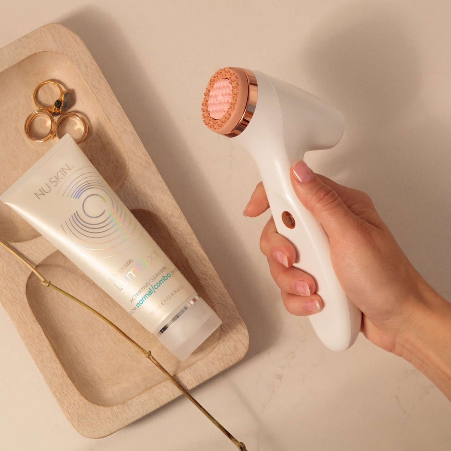 ageLOC LumiSpa iO Rose Gold Silicone Head (fits LumiSpa iO only)
